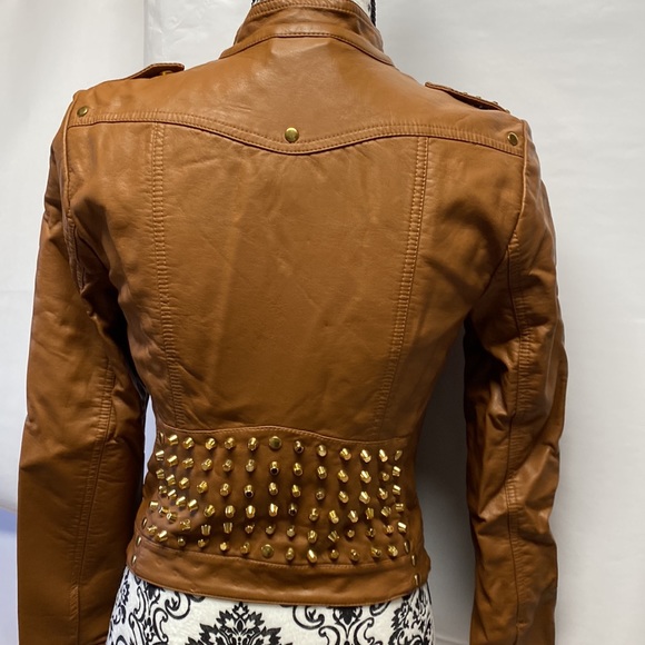 Rockin Guess Soft Vegan Leather Moro Jacket - Picture 5 of 8